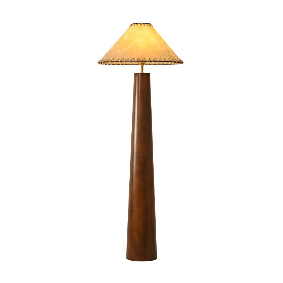 Syleelia Wooden Column Floor Lamp