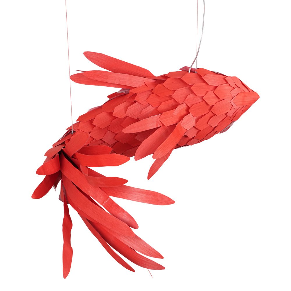 Aureline Crimson Swirl Koi Chandelier