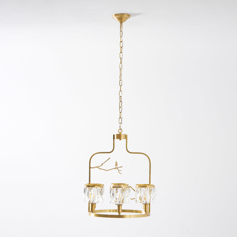 Bunoa Crystal Bird Chandelier