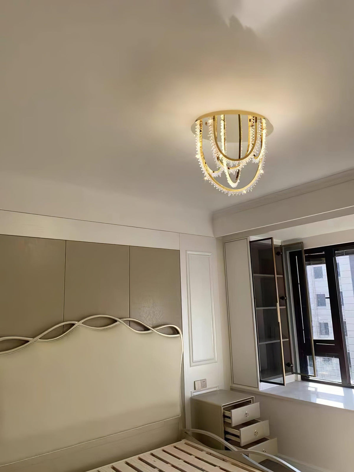 Crystal Individual Creativity Corde Crystal Ceiling Light