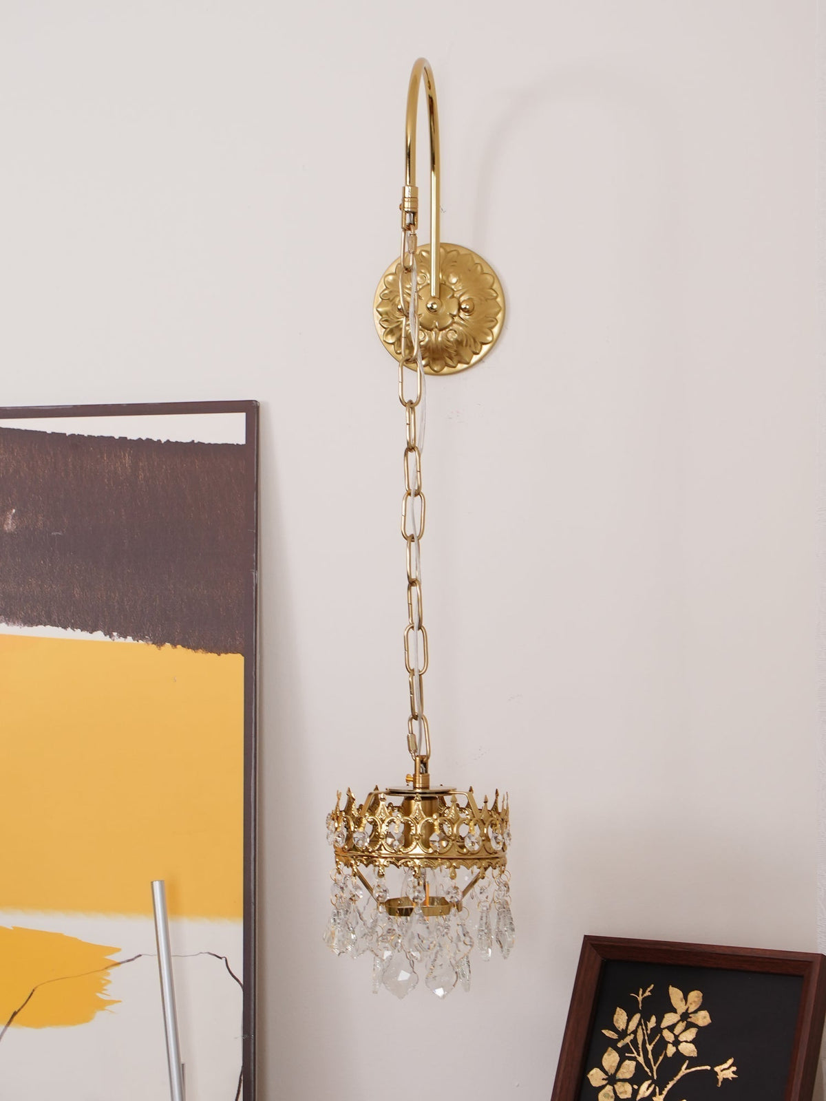 Ivmarila Nordic Art Crown Crystal Sconce Wall lamp