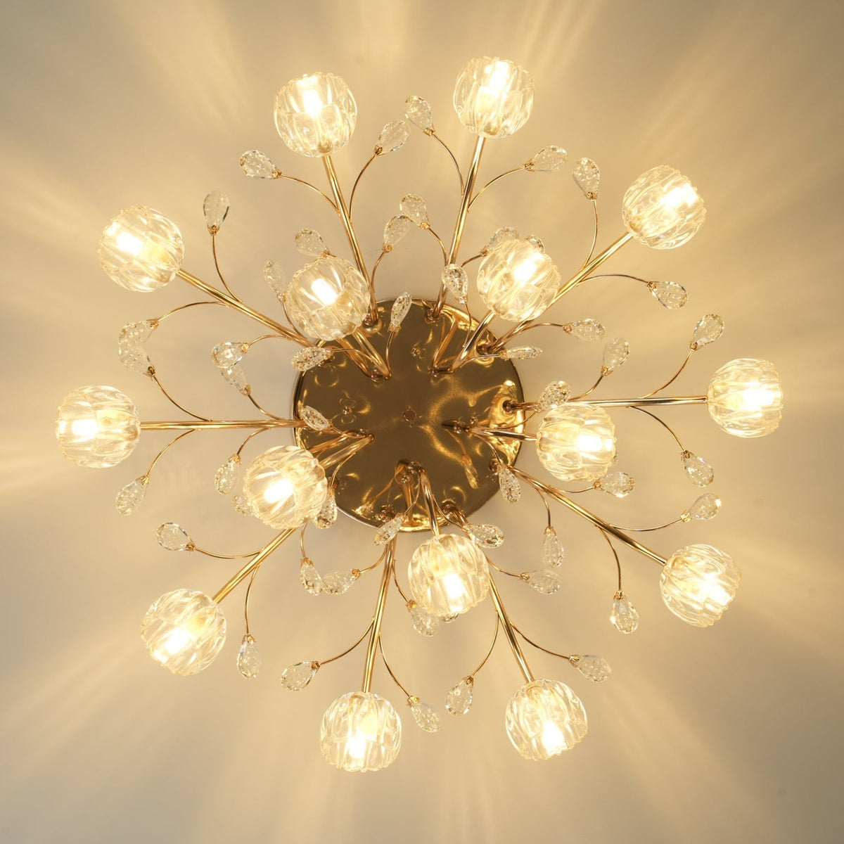Elyinira Postmodern Luxury Flower Crystal Ceiling Light