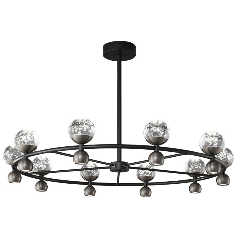 Lumiryn Orbital Glass Globe Chandelier