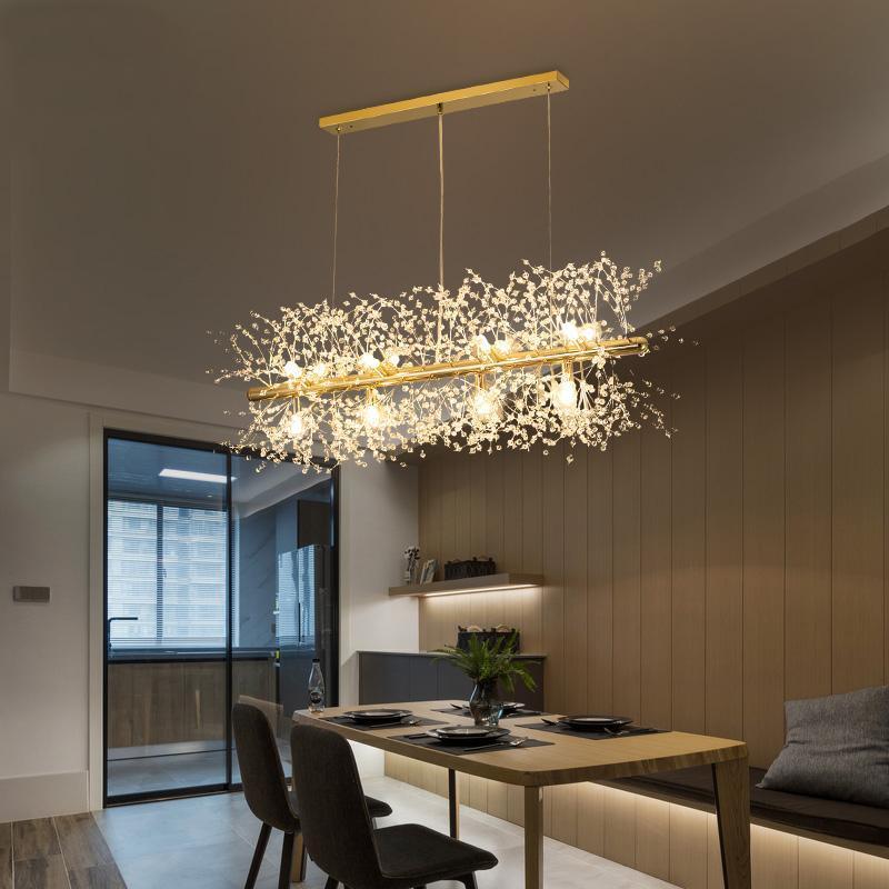 Cir Chandelier Brass Linear Crystal Branch