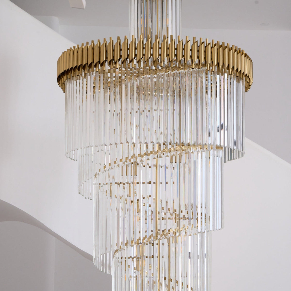 Eurmirila Crystal Spiral Chandelier