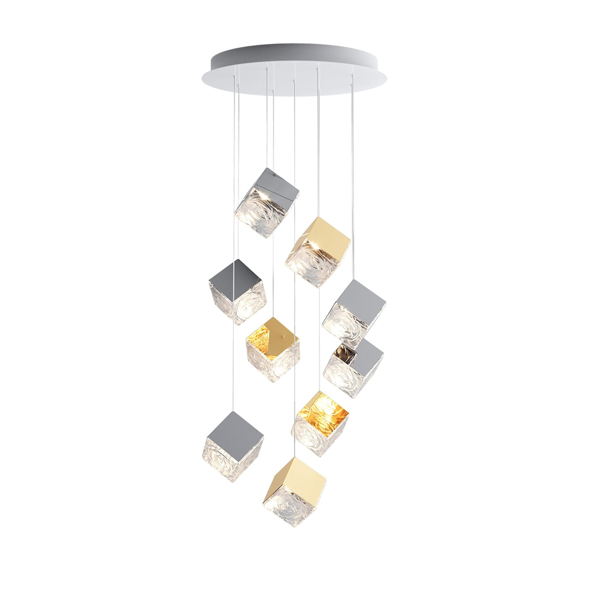 Prismatic Vapor Chandelier
