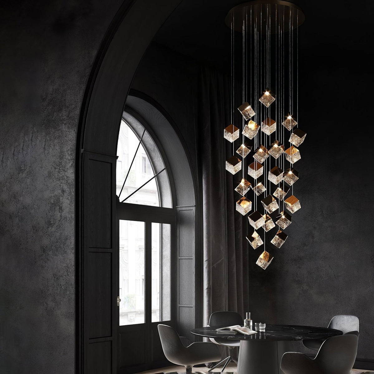 Prismatic Vapor Chandelier