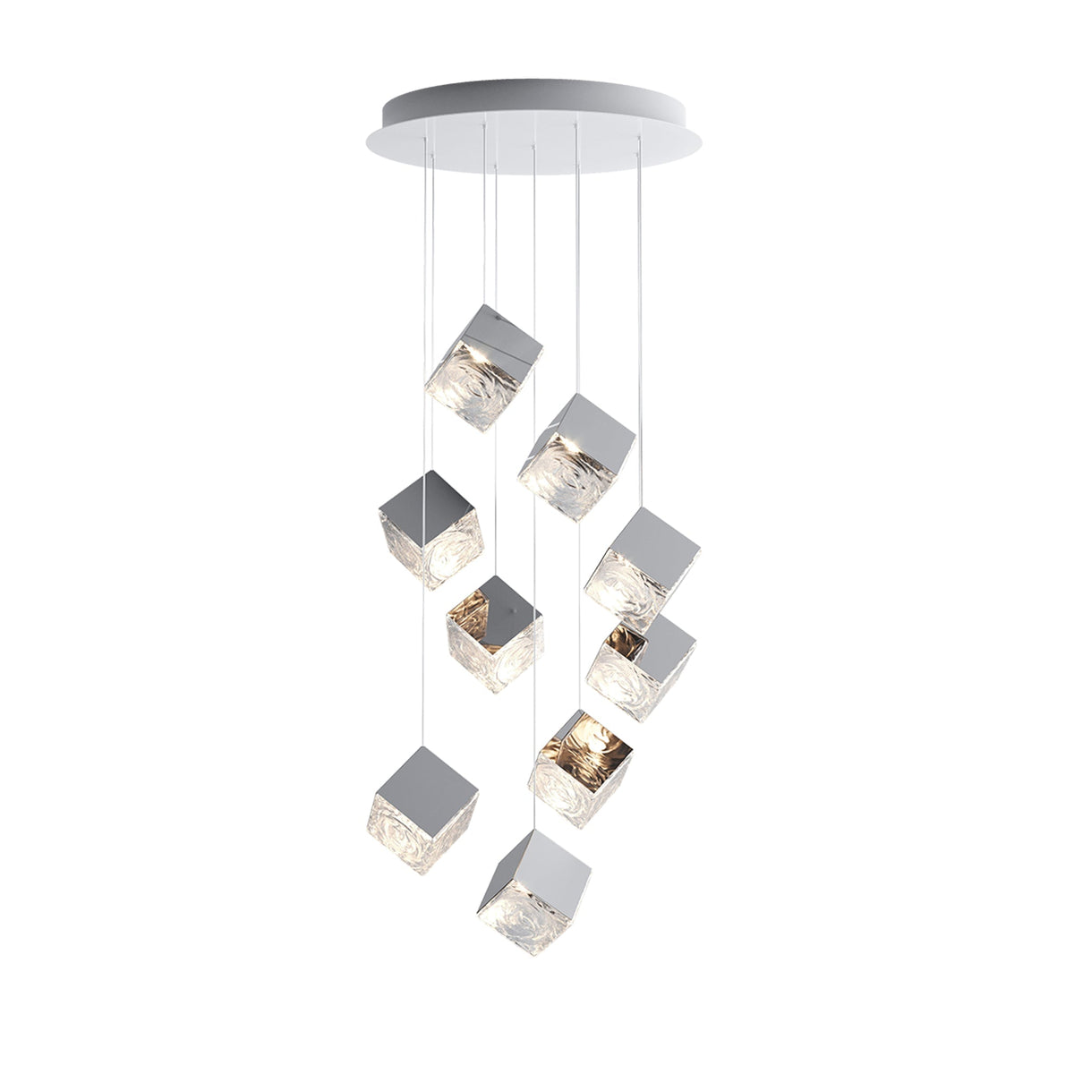Prismatic Vapor Chandelier