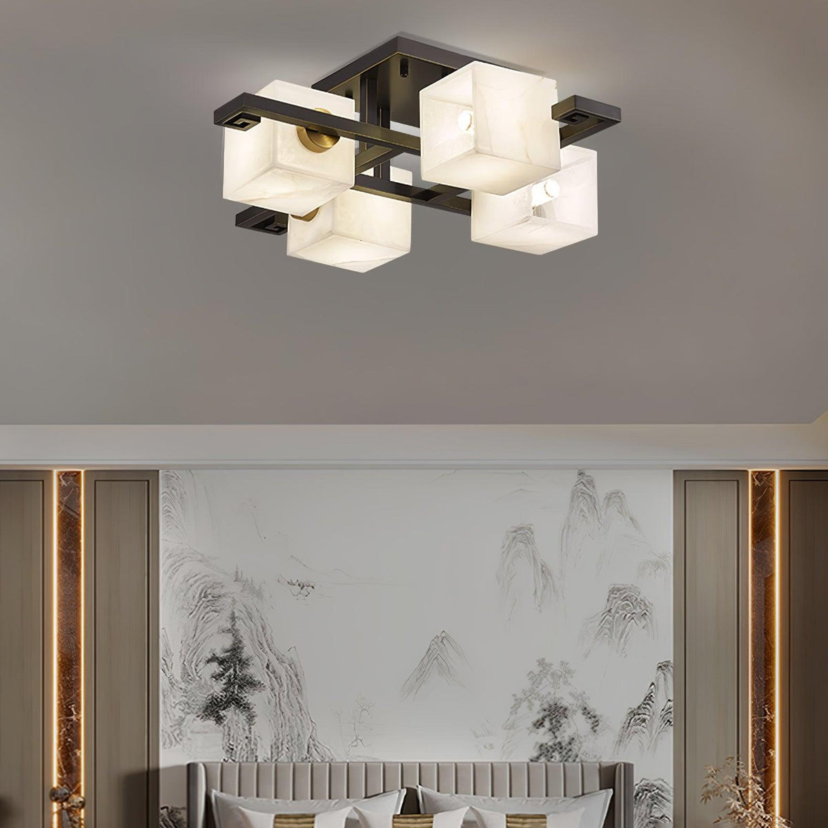 Kaelen Alabaster Ceiling Light