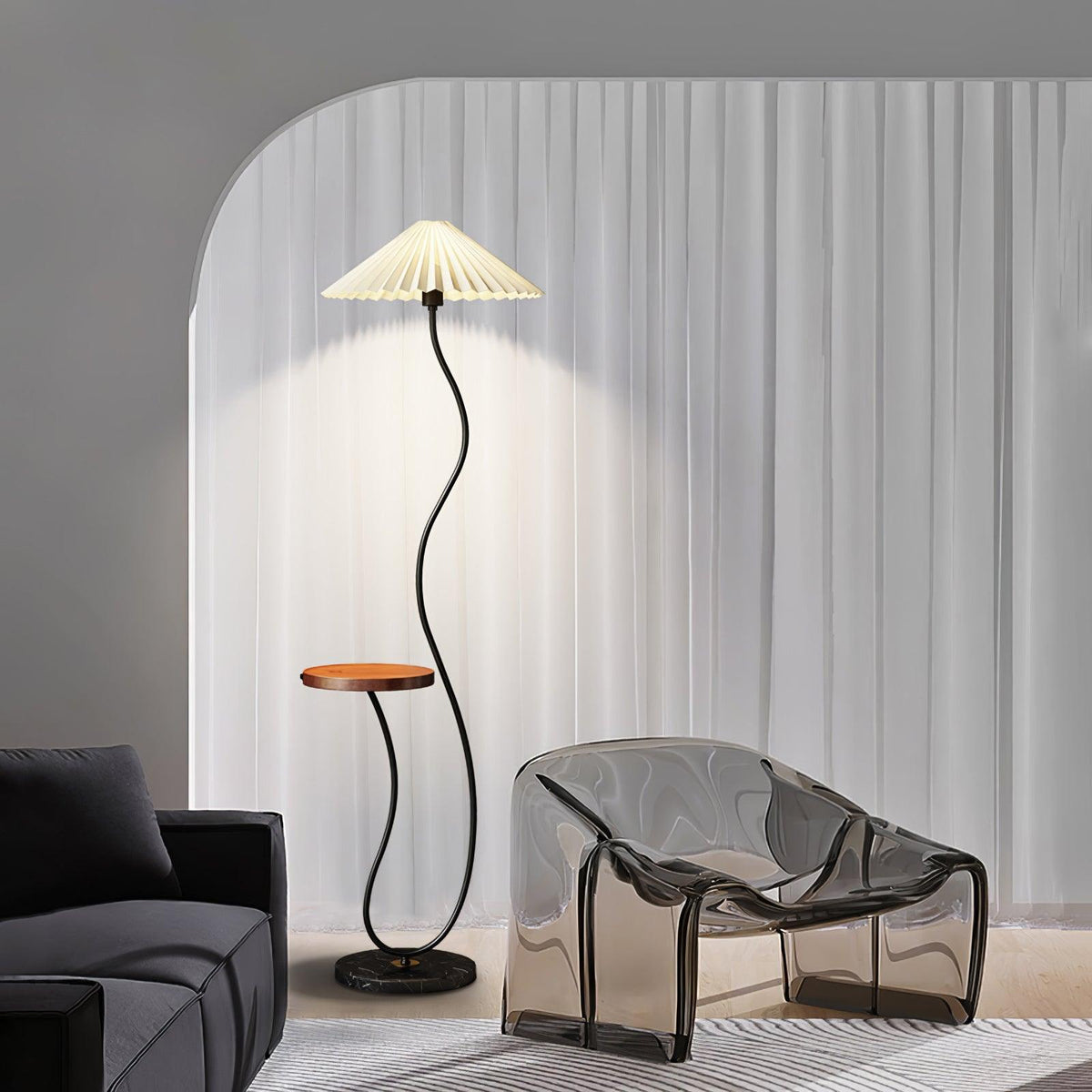 Ghel Minimalist Wood Floor Lamp