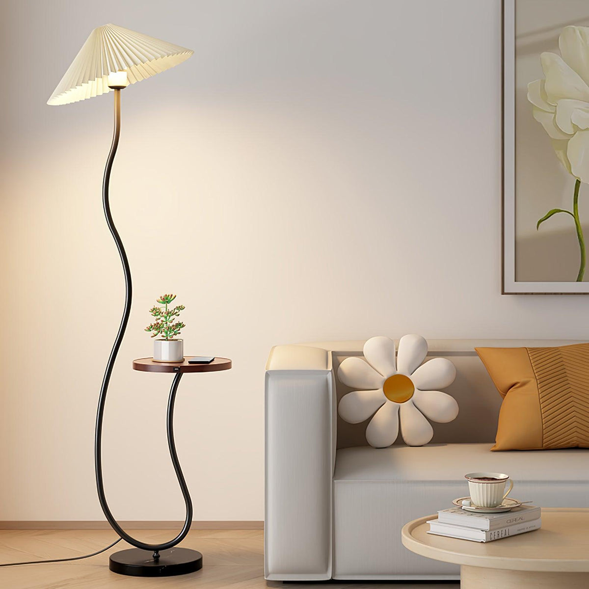 Ghel Minimalist Wood Floor Lamp