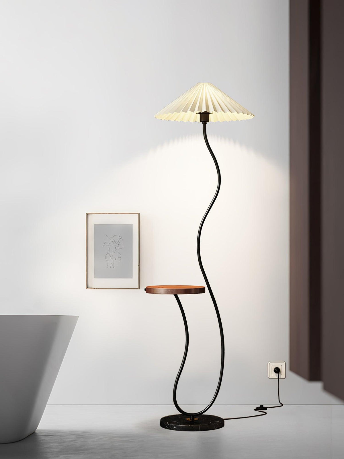 Ghel Minimalist Wood Floor Lamp