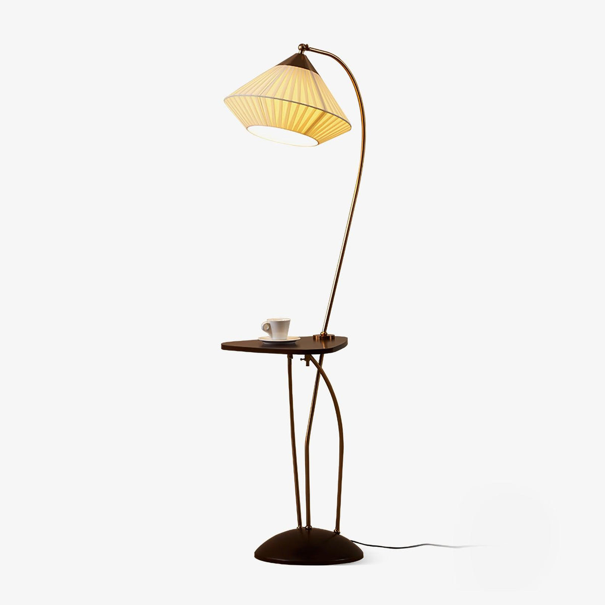 Raviq Fabric Vintage Floor Lamp