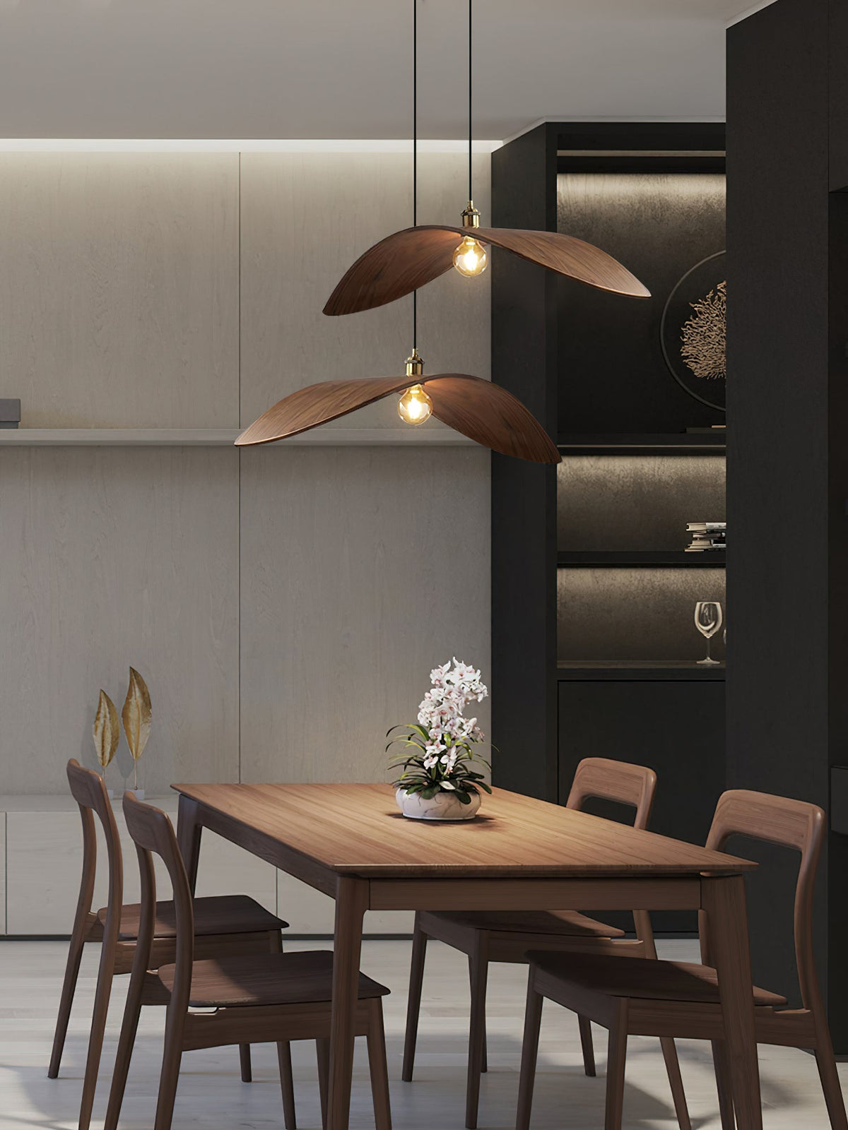 Palten Nordic Art Wooden Pendant Lamp