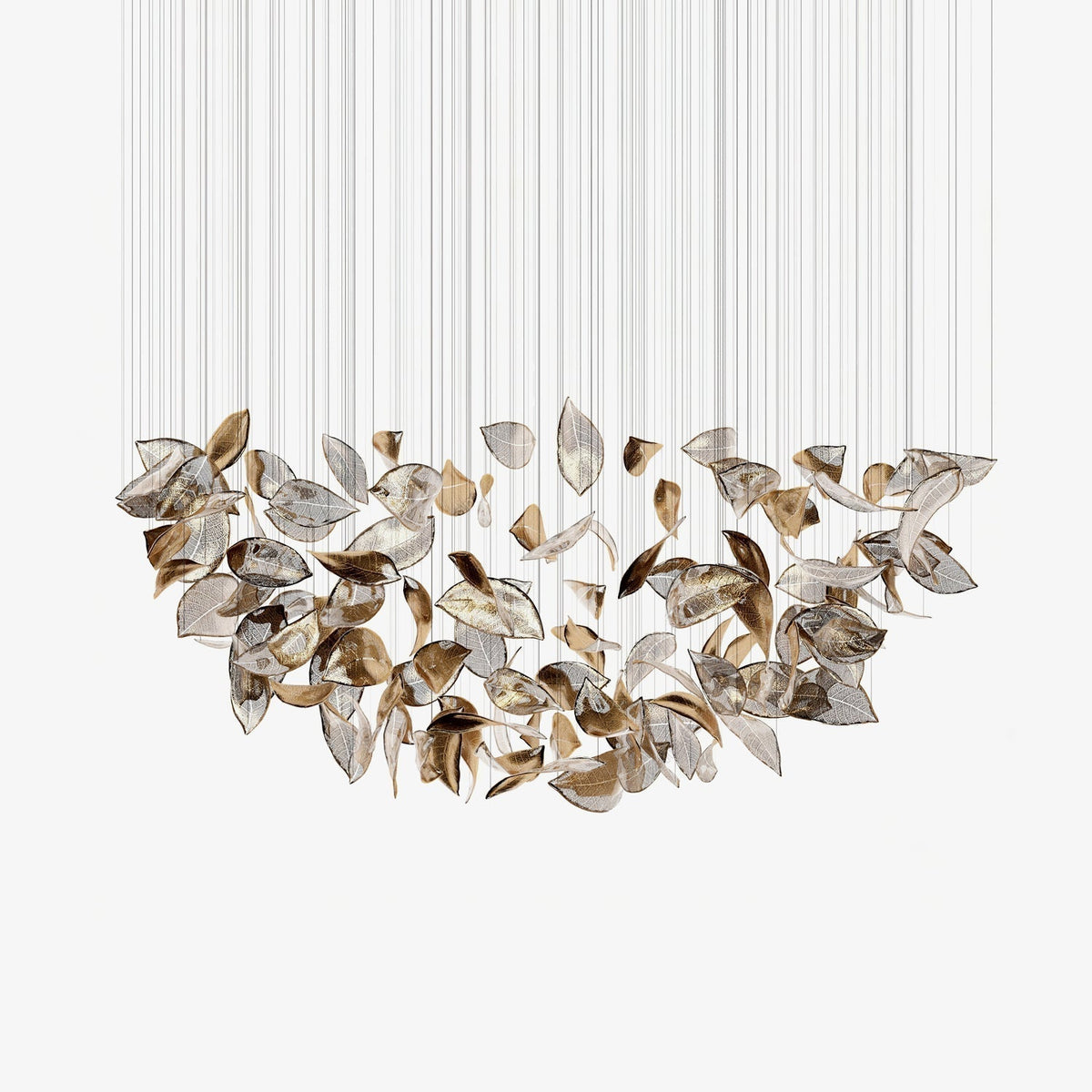 Darien Iridescent Leaf Pendant Light