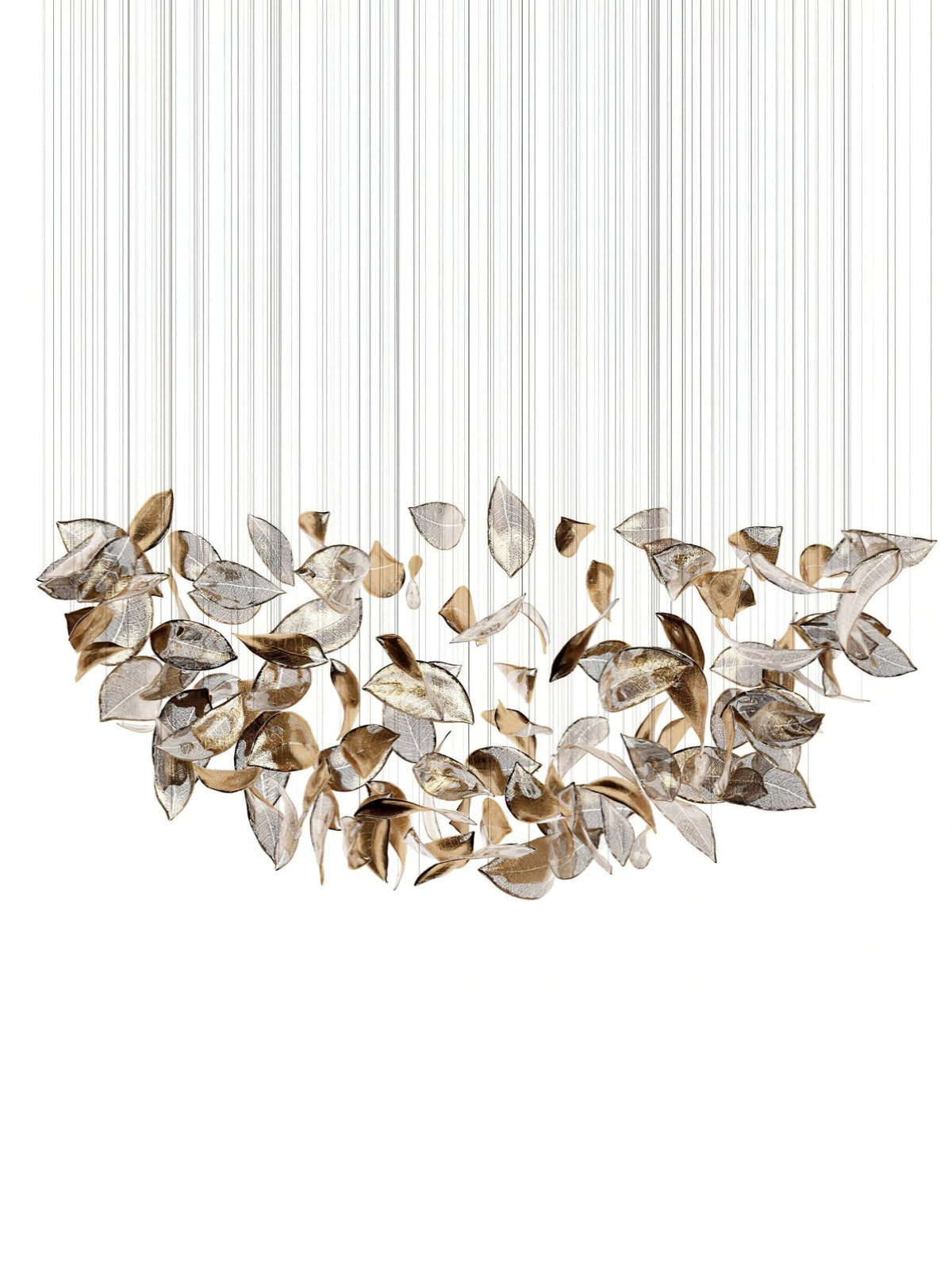 Darien Iridescent Leaf Pendant Light