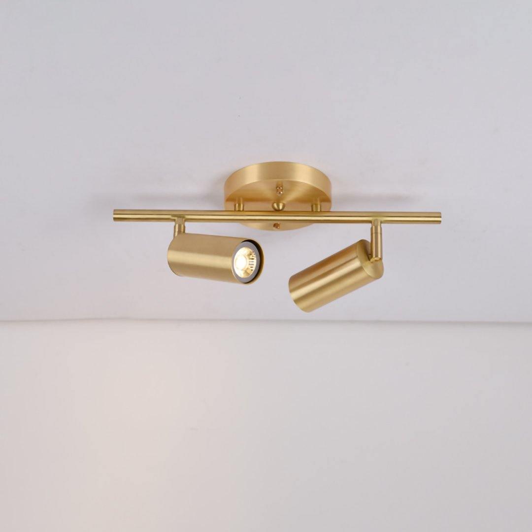 Grover Rotatable Brass Spotlight Wall Light