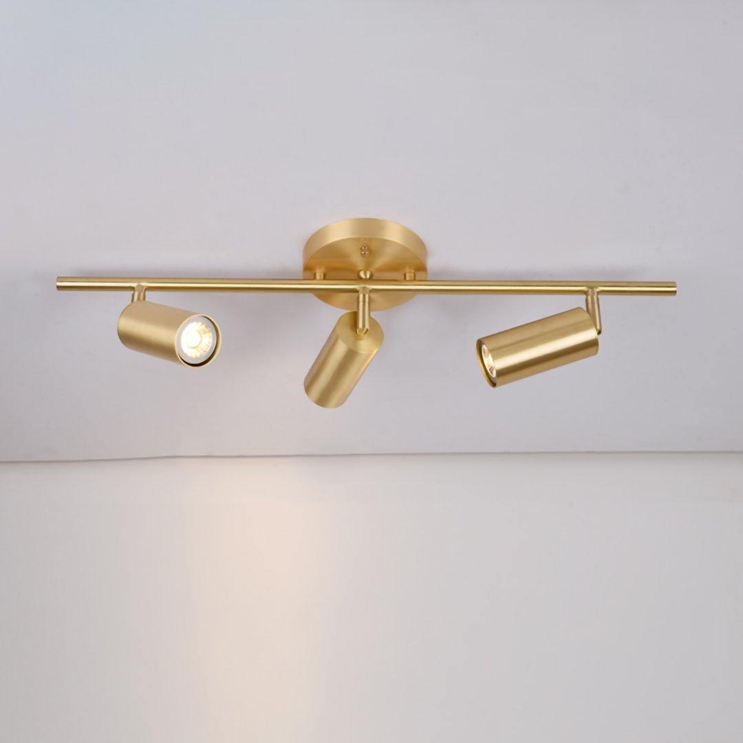 Grover Rotatable Brass Spotlight Wall Light