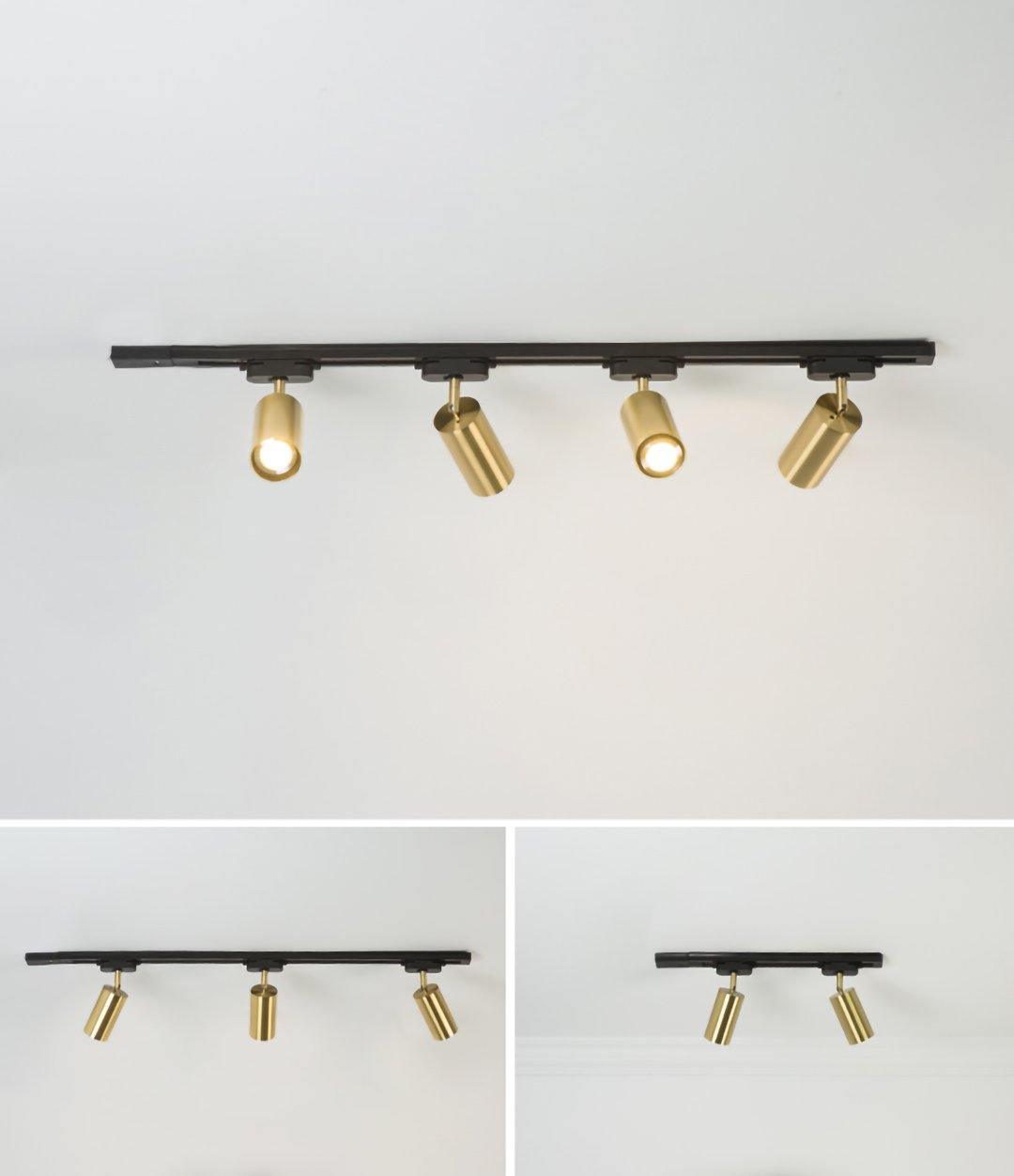 Grover Rotatable Brass Spotlight Wall Light