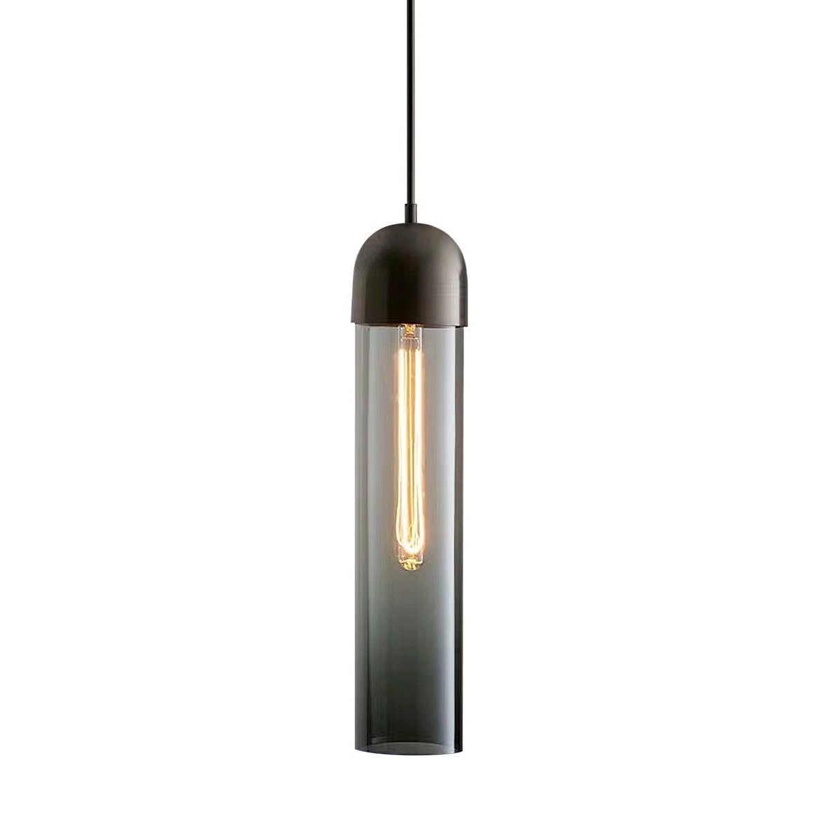 Eurcara Modern Minimalist Cylindrical Shape Glass Pendant Light