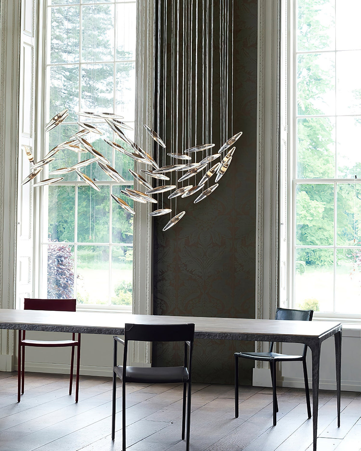 Hylor Luxury Moonlight Whispers Glass Chandelier