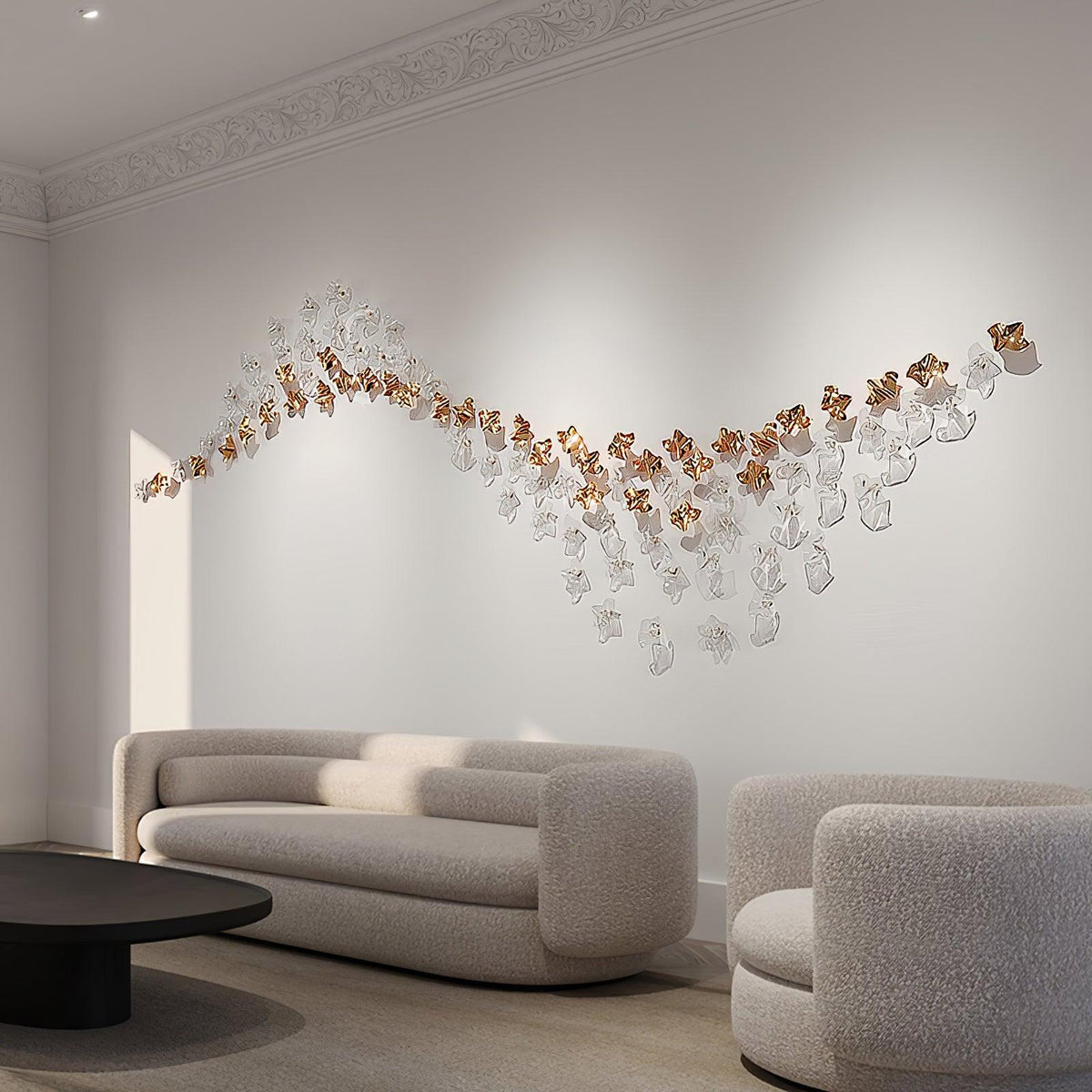 Velaise Luxury Tidal Art Glass Pendants Lamp