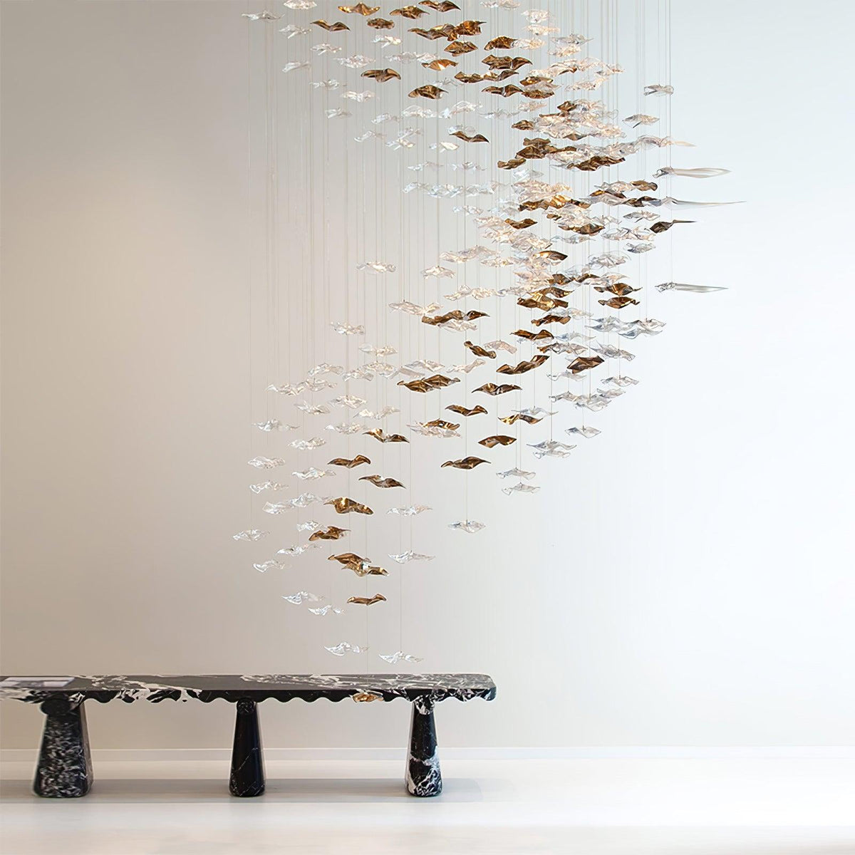 Velaise Luxury Tidal Art Glass Pendants Lamp