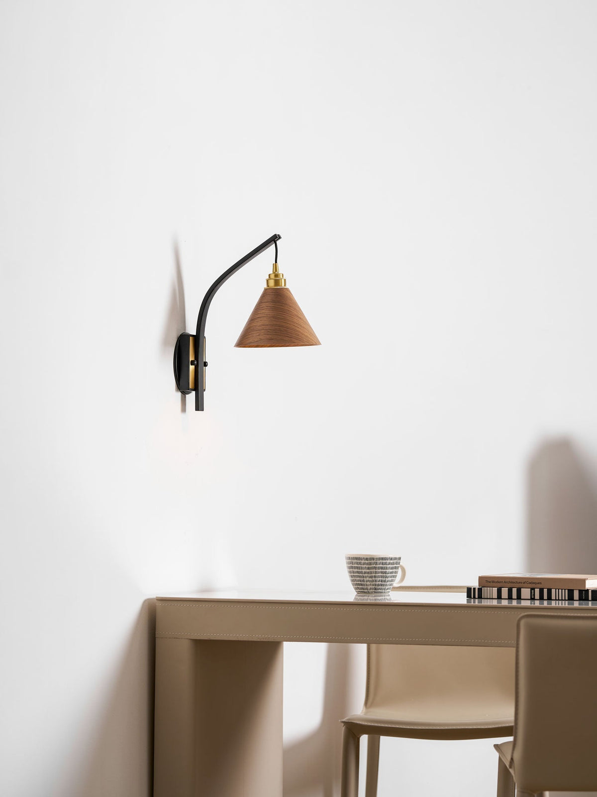 Jeva Camber Arc Indoor Wall Light