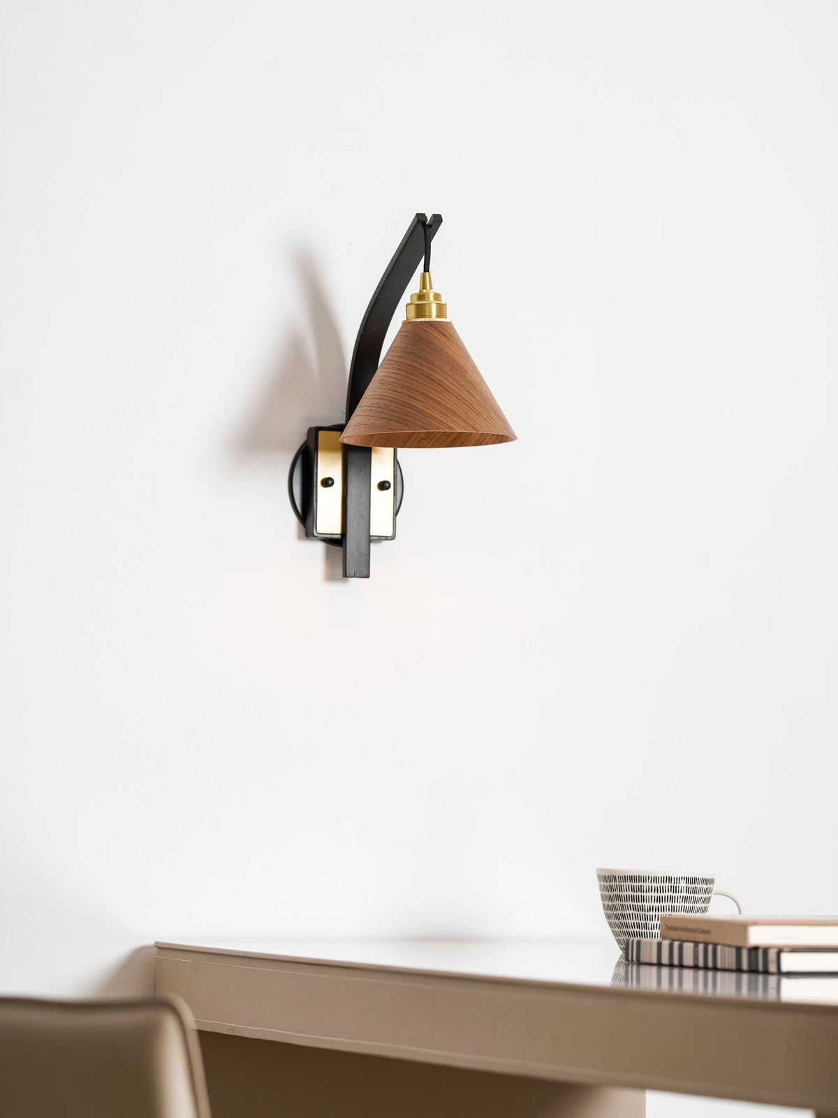 Jeva Camber Arc Indoor Wall Light