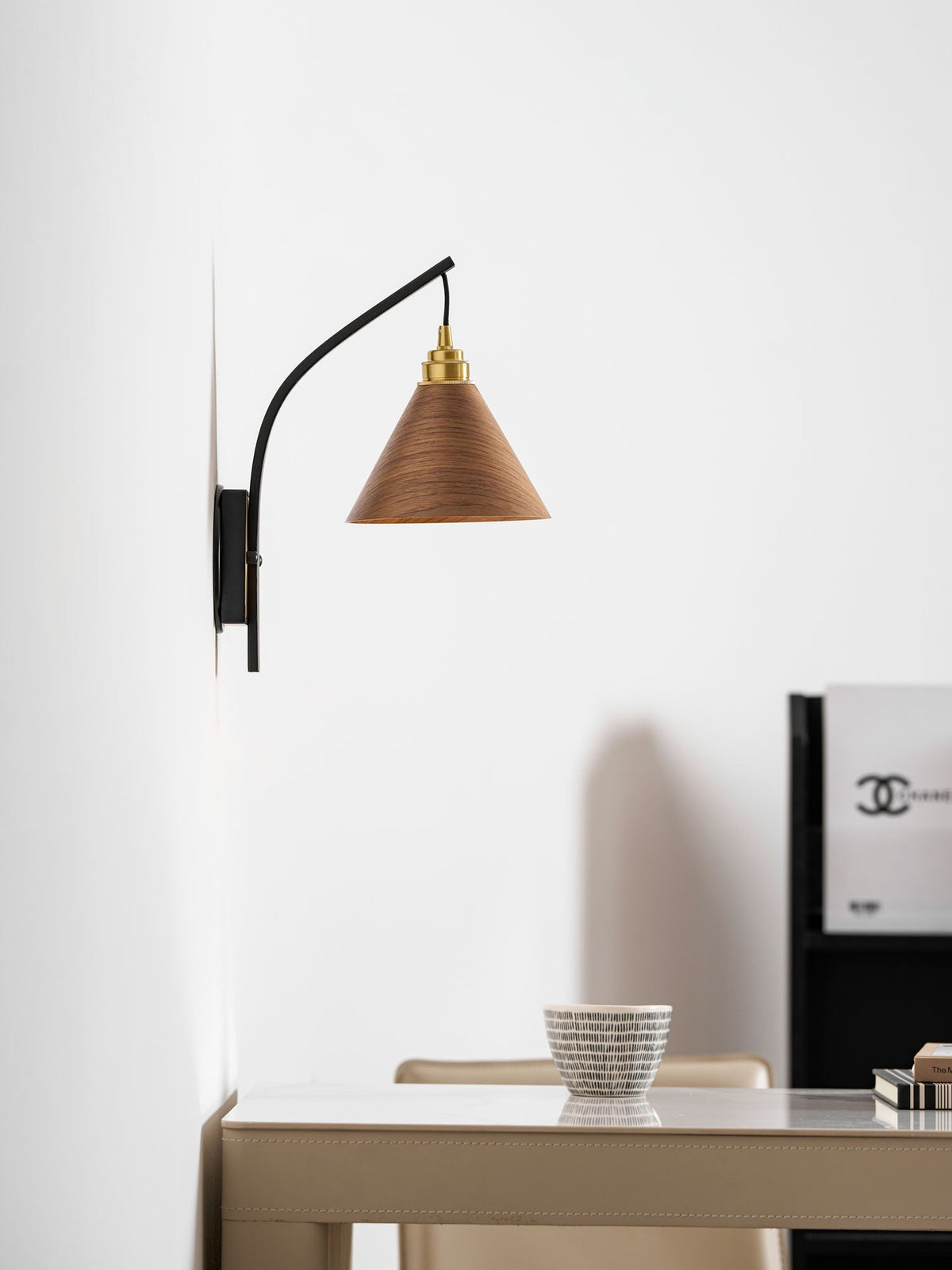 Jeva Camber Arc Indoor Wall Light