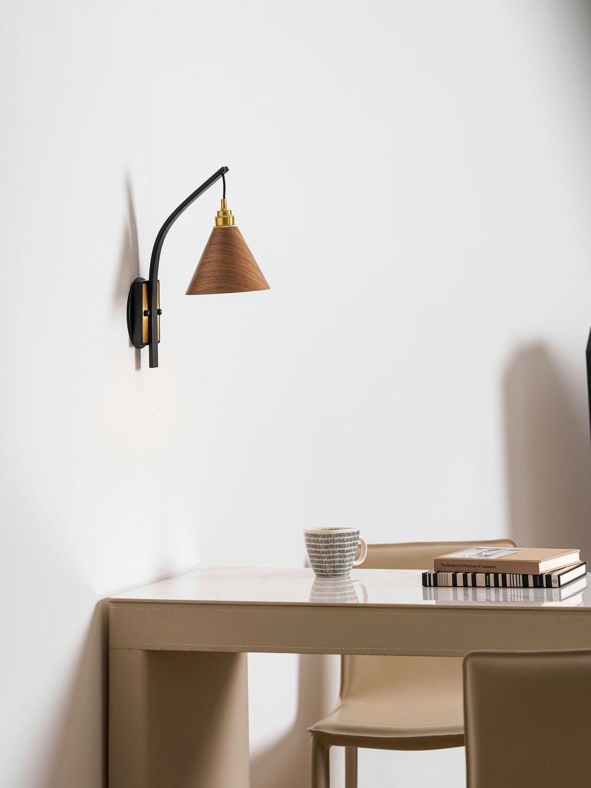Jeva Camber Arc Indoor Wall Light