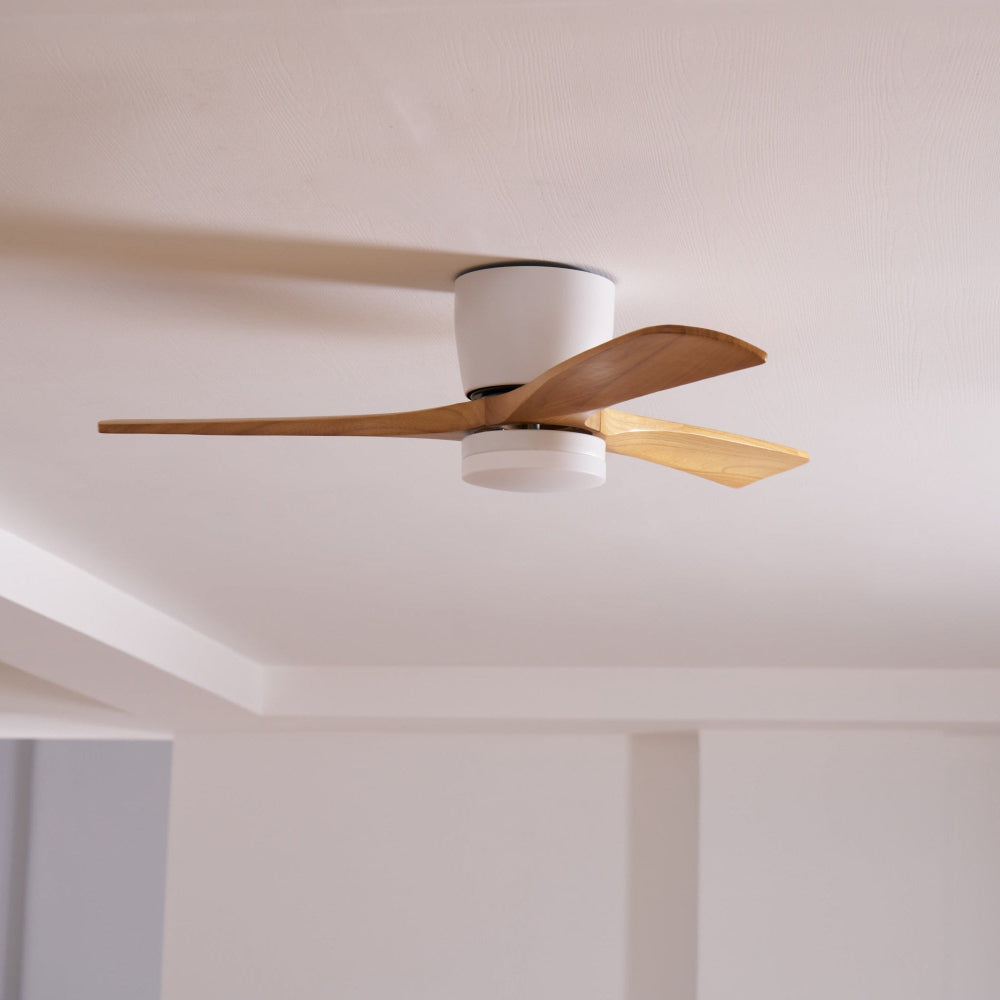Elena Modern Wood Ceiling Fan Light