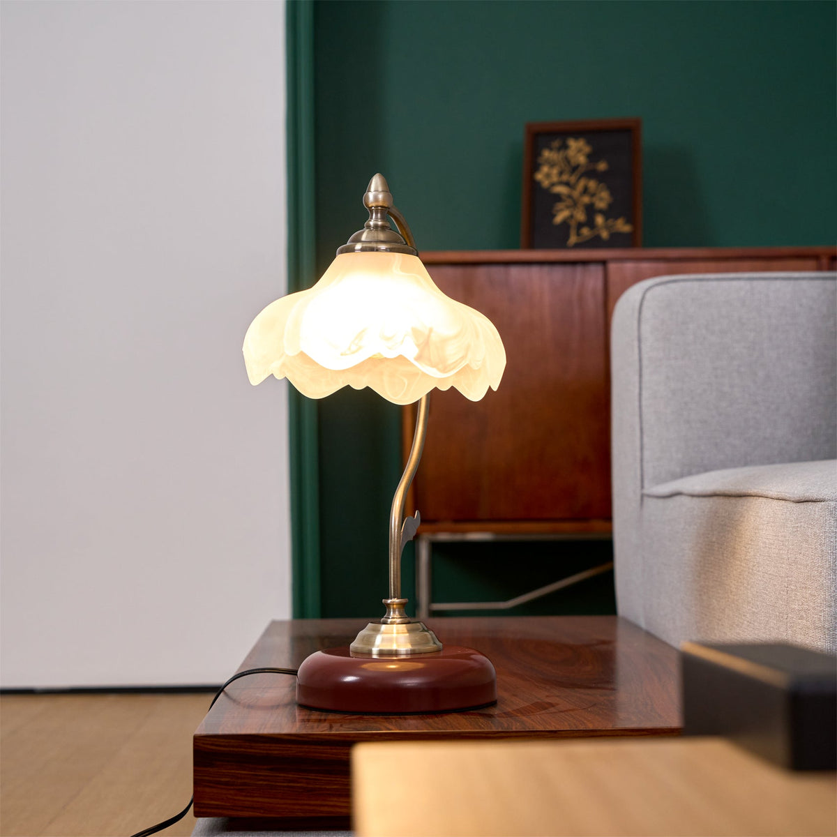 Velivise Retro Flower Table Lamp