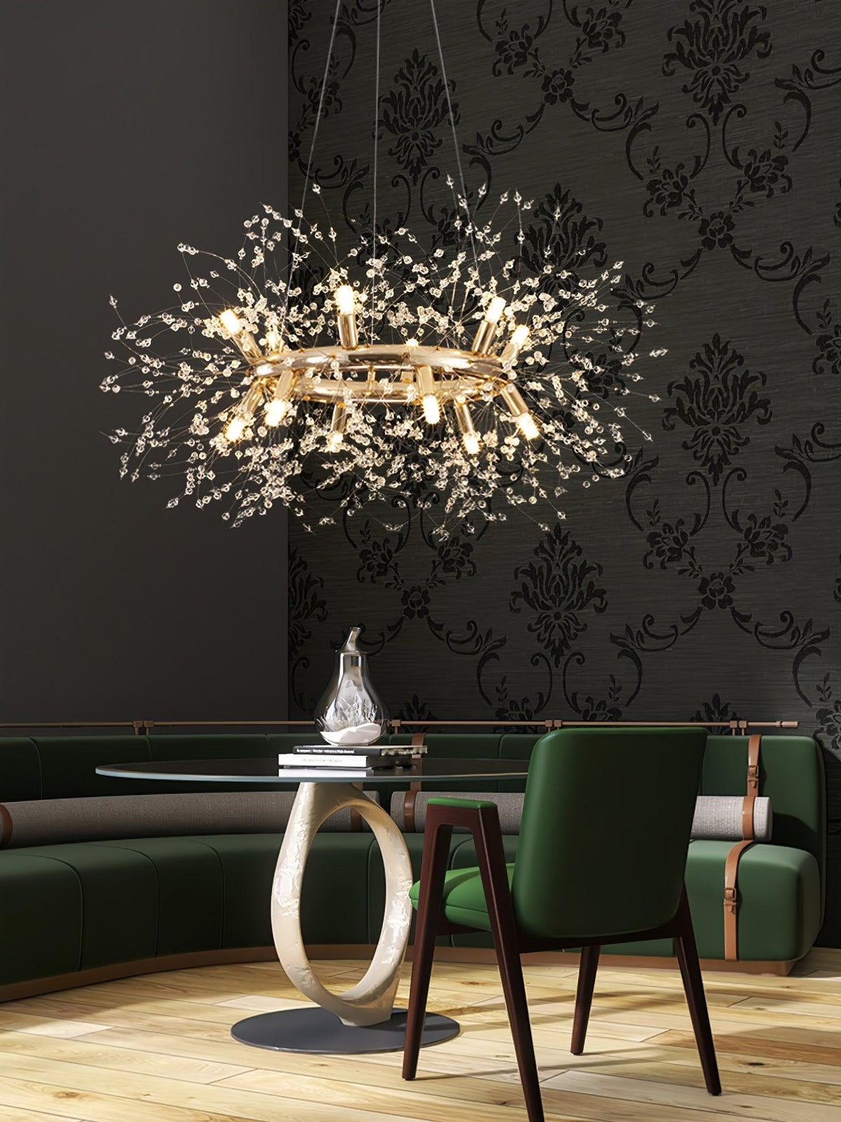 Arderian Chandelier Dandelion Round Stainless Steel