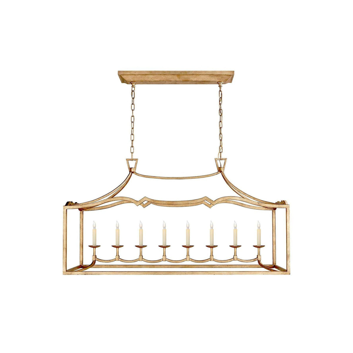 Ripple Modern Minimalist Classic Linear Brass Chandelier