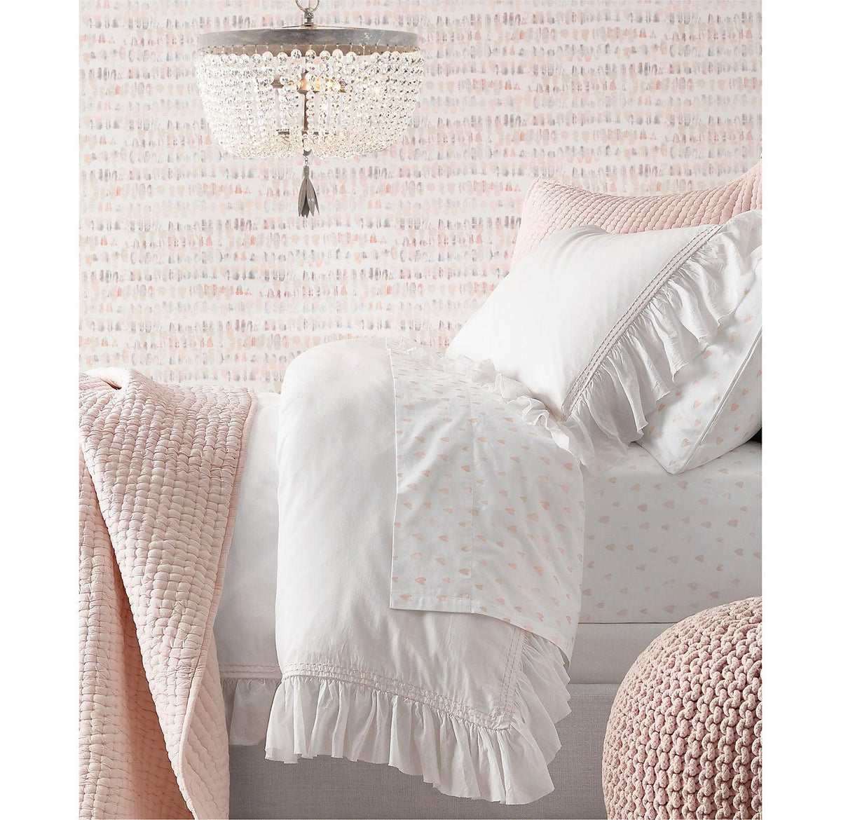 Farlan Ceiling Lamp with Crystal Bead Strands Luxury