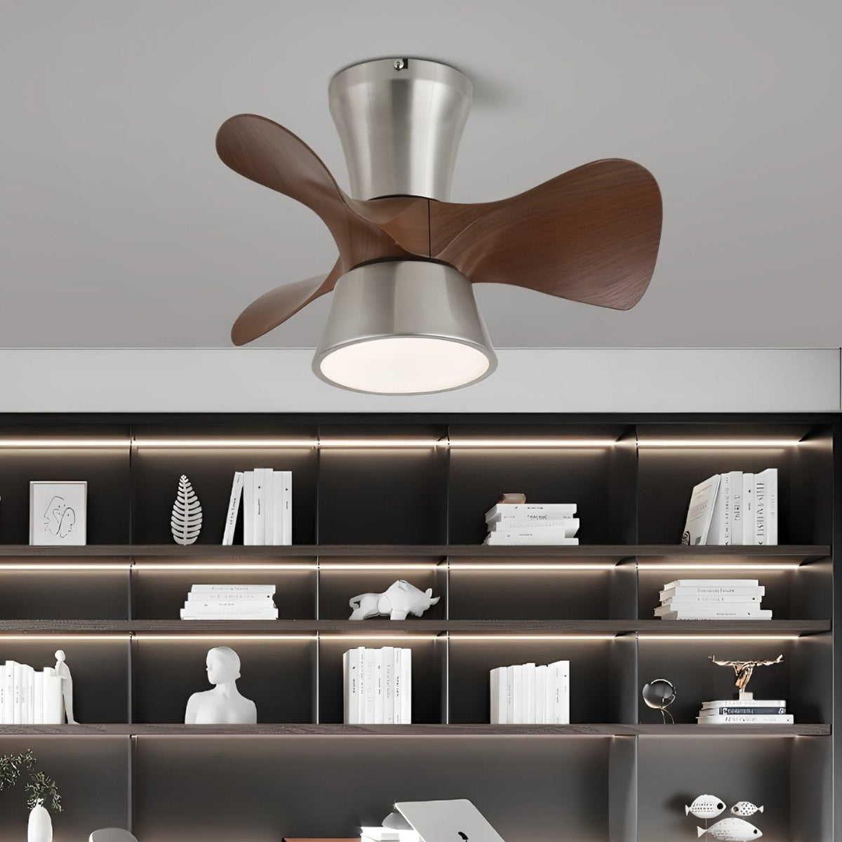 Nera Modern Wood Ceiling Fan Light