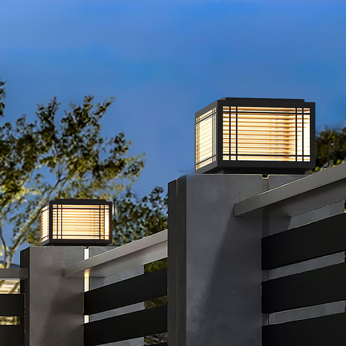 Glorin Steel Japanese-inspired Table Lamp