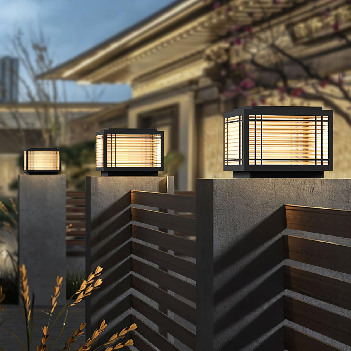 Glorin Steel Japanese-inspired Table Lamp
