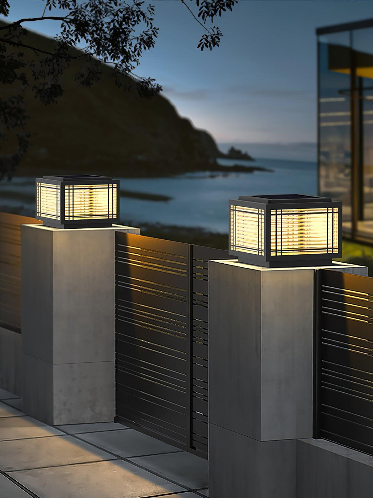 Glorin Steel Japanese-inspired Table Lamp