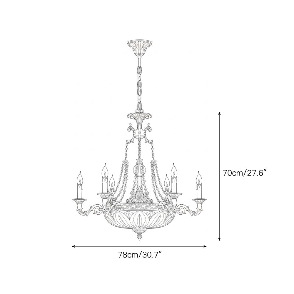 Emuma Brass Chandelier