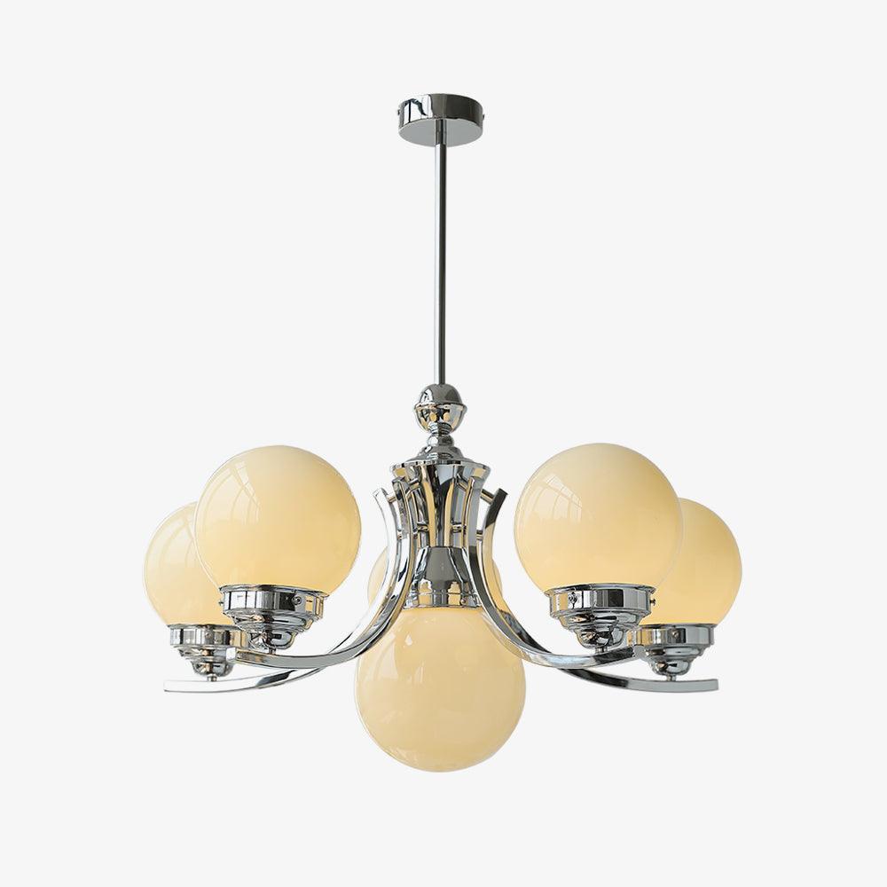 Dusk Chandelier Globe Chrome Modern 5-Light