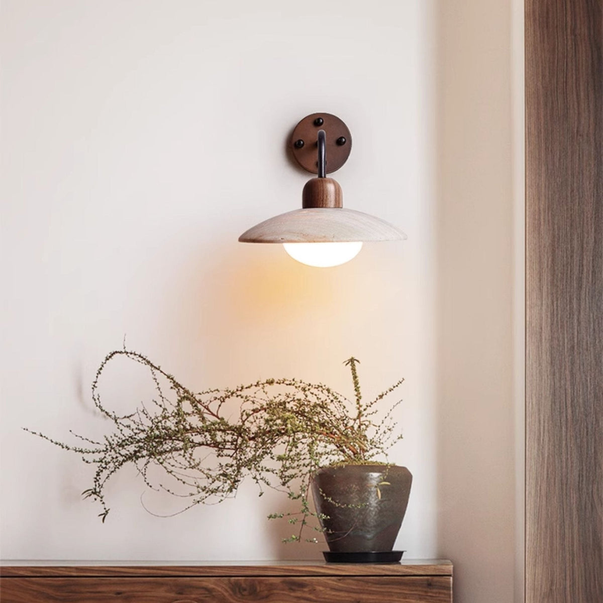 Wadia Dome Arm Indoor Wall Light