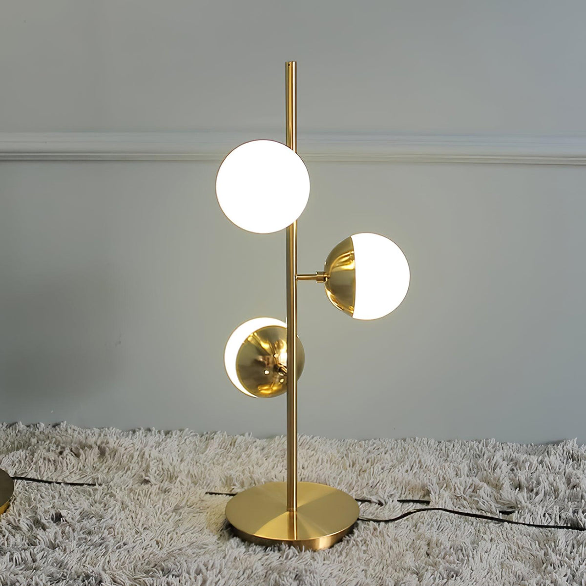 Myliryre Mid Century Brass Floor Lamp