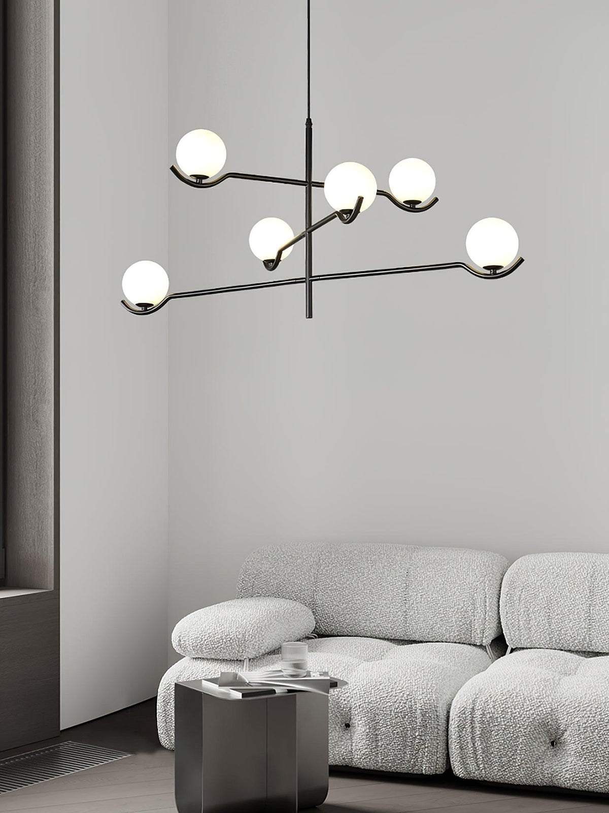Kominex Pendant Lamp Frame Black Glass
