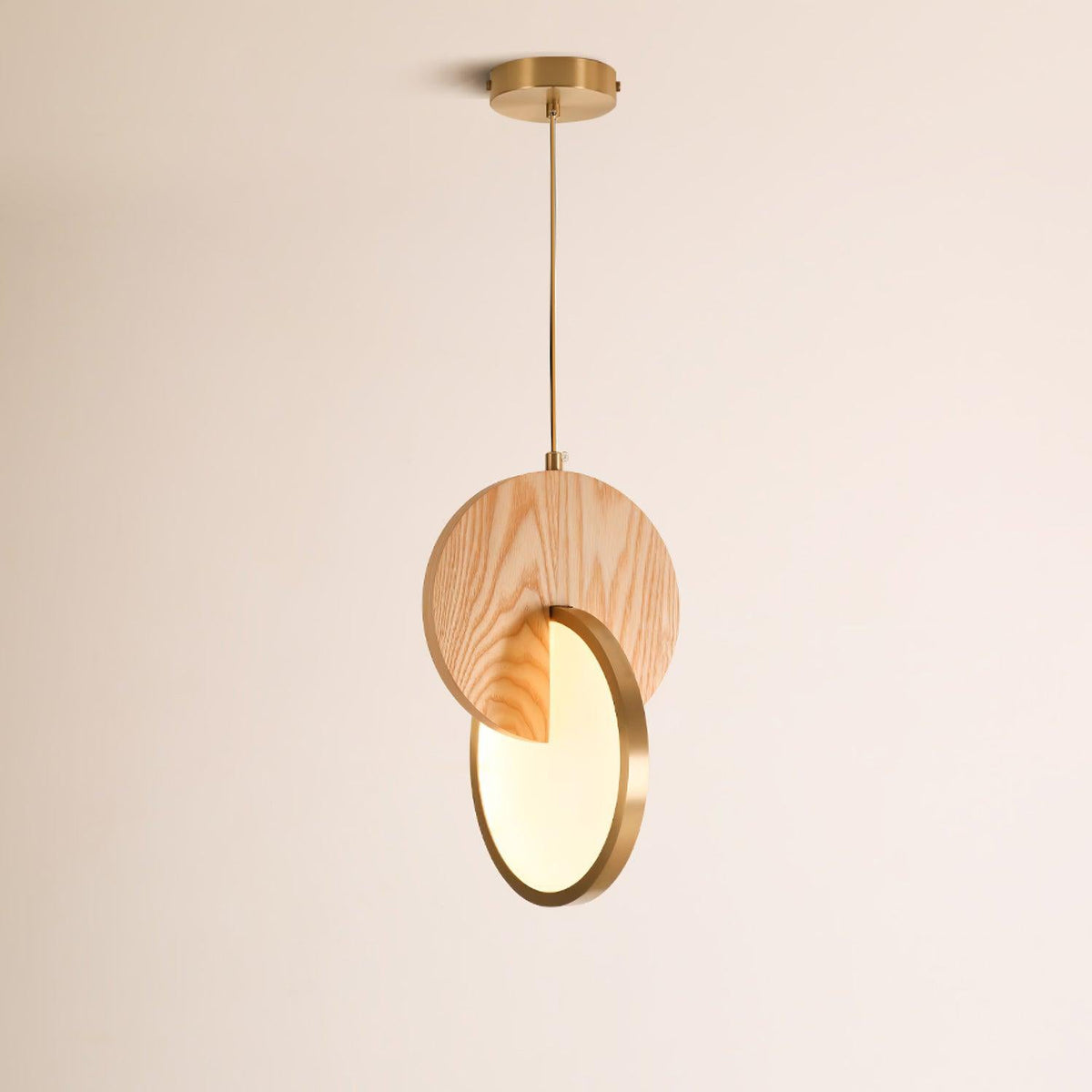 Lysola Wood Ring Pendant Light