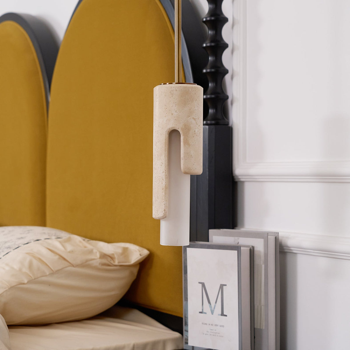 Elix Modern Minimalist Marble Glass Pendant Lamp