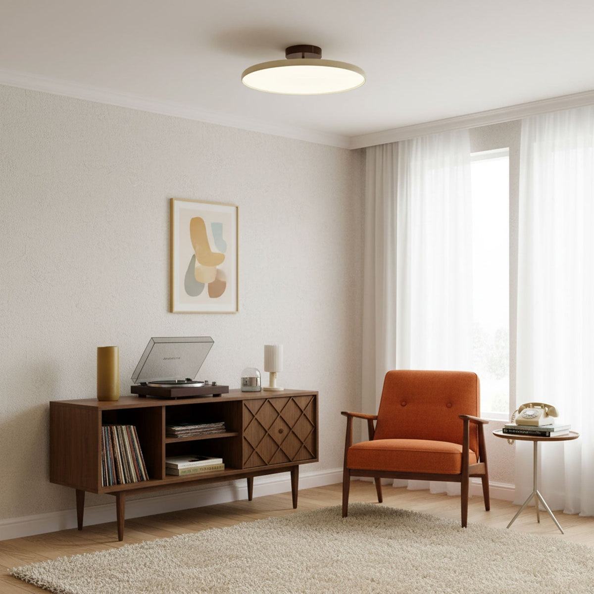 Yanik Adjustable Flush Mount Ceiling Light