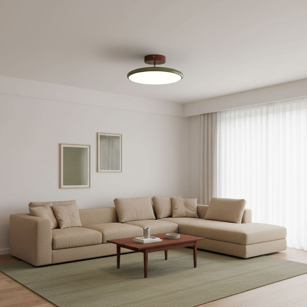 Yanik Adjustable Flush Mount Ceiling Light