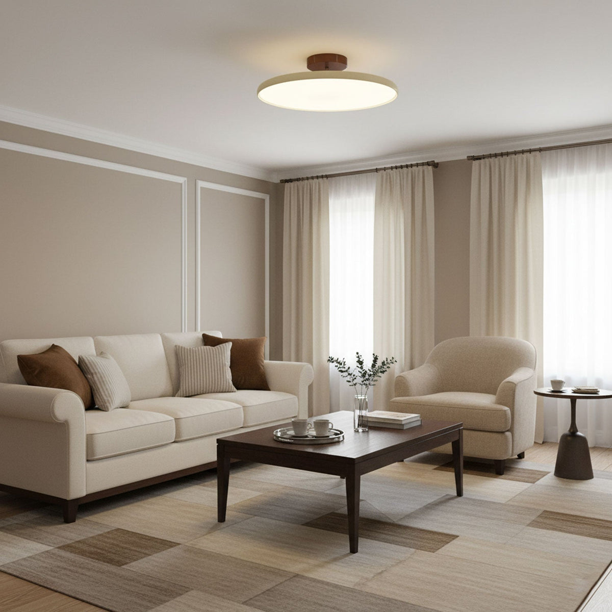 Yanik Adjustable Flush Mount Ceiling Light